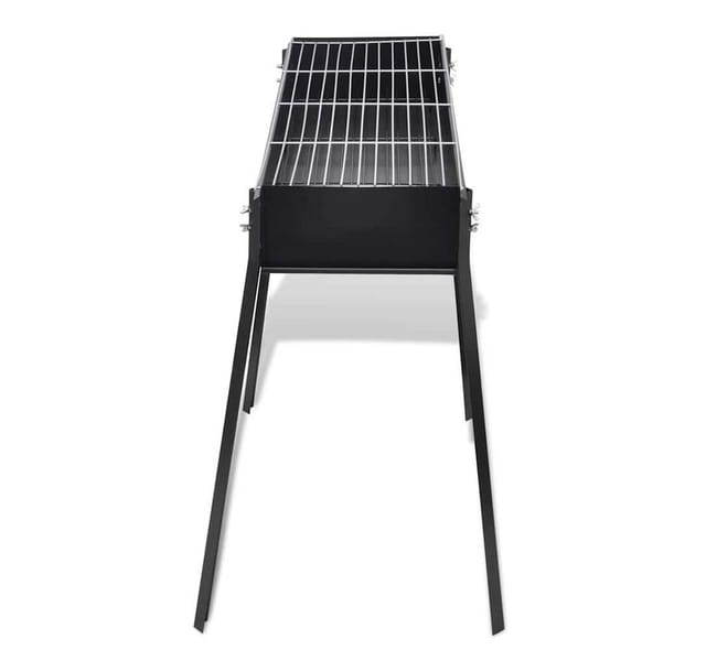 vidaXL BBQ Grill Säulengrill Standgrill Kohlegrill Barbeque Quadratisch 40713