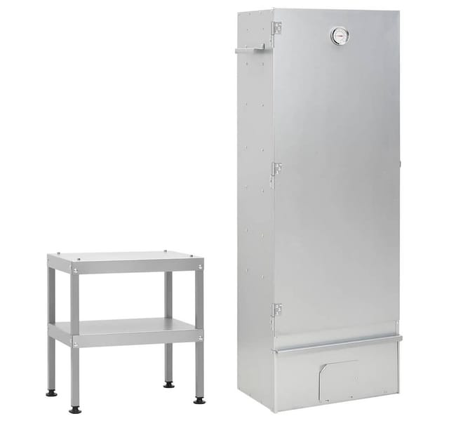 vidaXL Räucherofen mit Tisch Verzinkter Stahl 3187617