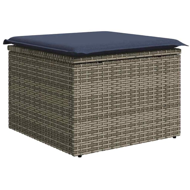vidaXL Sofa Set 5-Tlg Grau Poly-Rattan 3346345