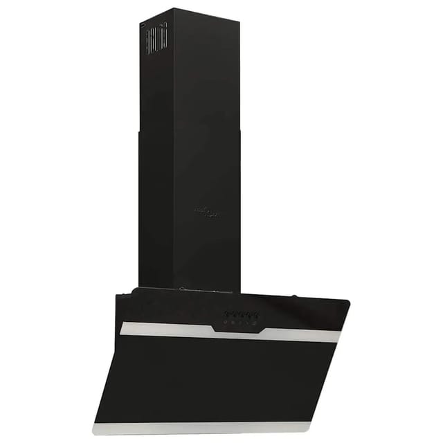 vidaXL Dunstabzugshaube 60 cm Stahl und Hartglas Schwarz 51667