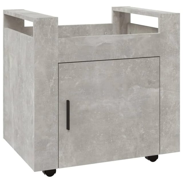 vidaXL Bürowagen Betongrau 60x45x60 cm Holzwerkstoff 816612