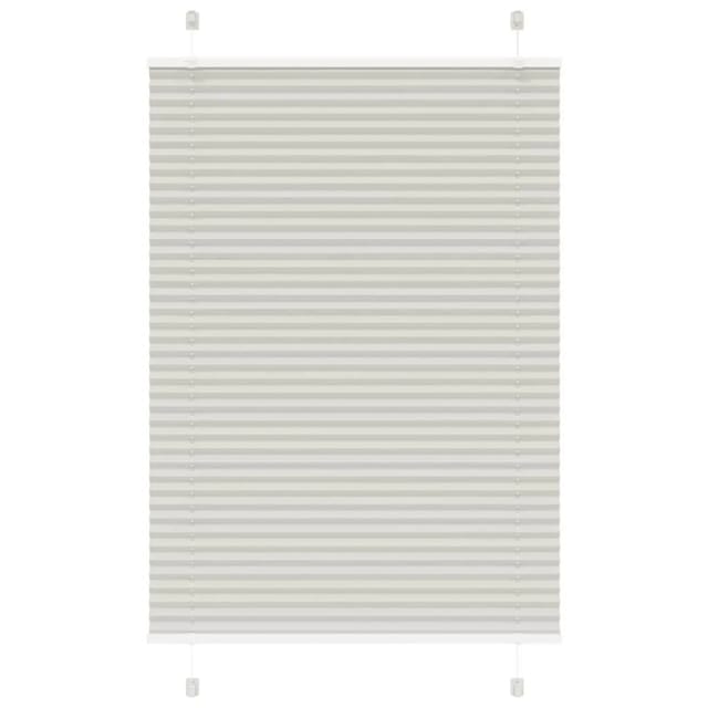 vidaXL Plissee Hellgrau 100x100 cm Stoffbreite 99,4 cm Polyester 4015330