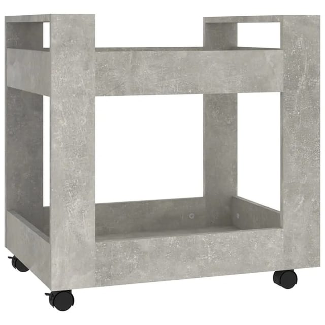 vidaXL Bürowagen Betongrau 60x45x60 cm Holzwerkstoff 816604