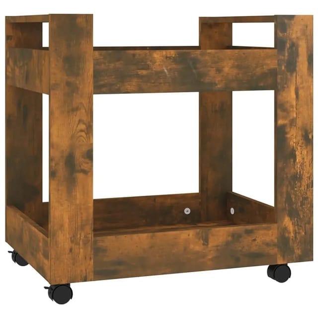 vidaXL Bürowagen Räuchereiche 60x45x60 cm Holzwerkstoff 816605