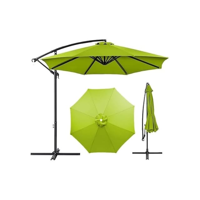 Ersatz-sonnenschirmbezug, 7ft/9ft/10ft Gartenabdeckung, Waschbarer Terrassenüberdachung (rot, 9ft 8 Rippen) (grün, 10ft 6 Rippen)