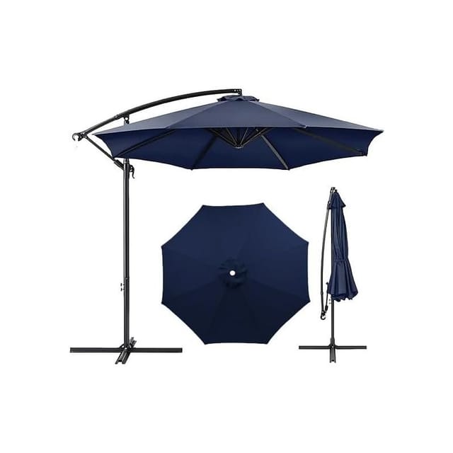 Ersatz-sonnenschirmbezug, 7ft/9ft/10ft Gartenabdeckung, Waschbarer Terrassenüberdachung (rot, 9ft 8 Rippen) (marineblau, 9ft 8 Rippen)