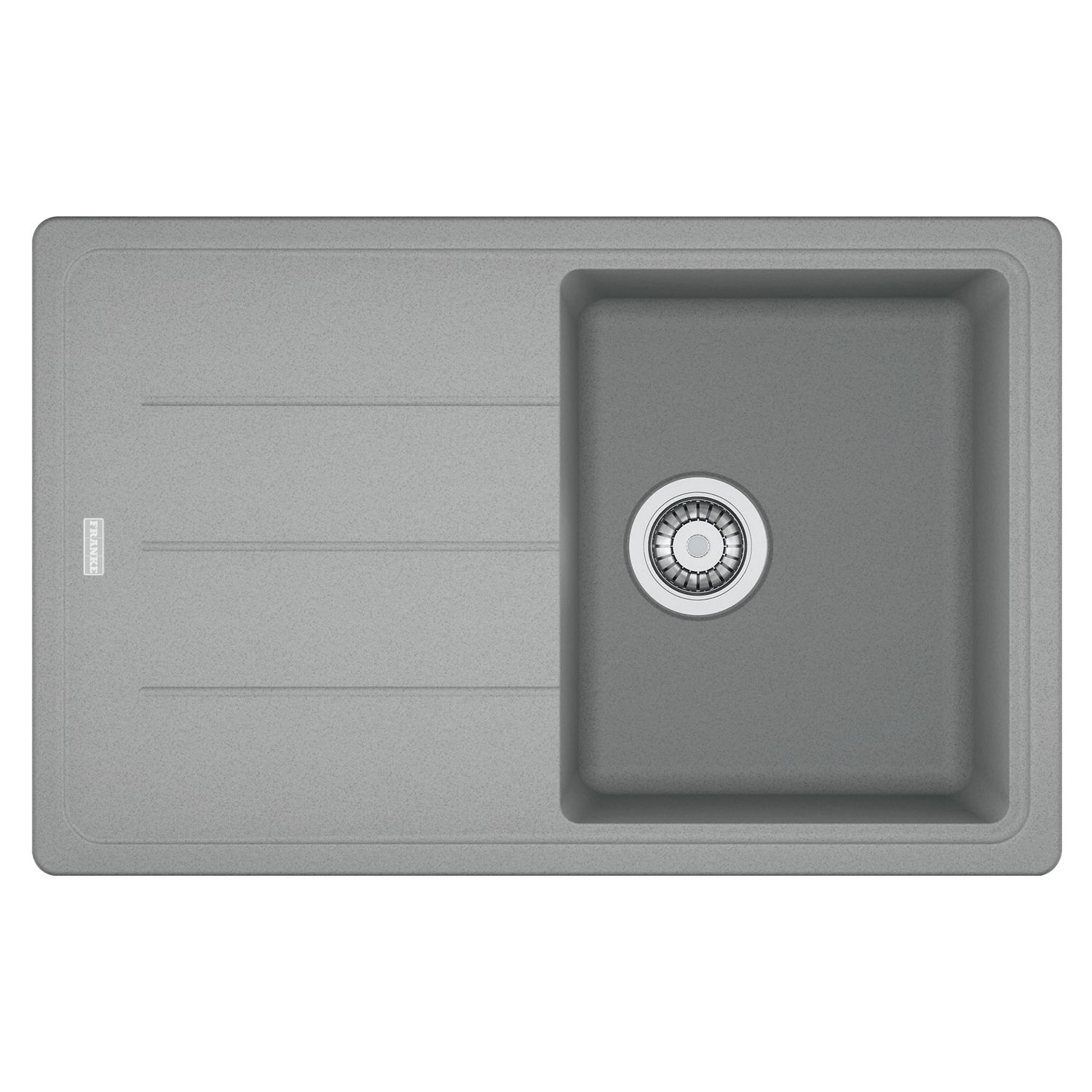 Solido Einbauspüle Bfg 611-78, 780 X 500 Mm Reversibel, Fragranit Steingrau