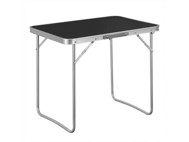 WOLTU Campingtisch Klapptisch mit Griff Zusammenklappbar Alu Schwarz