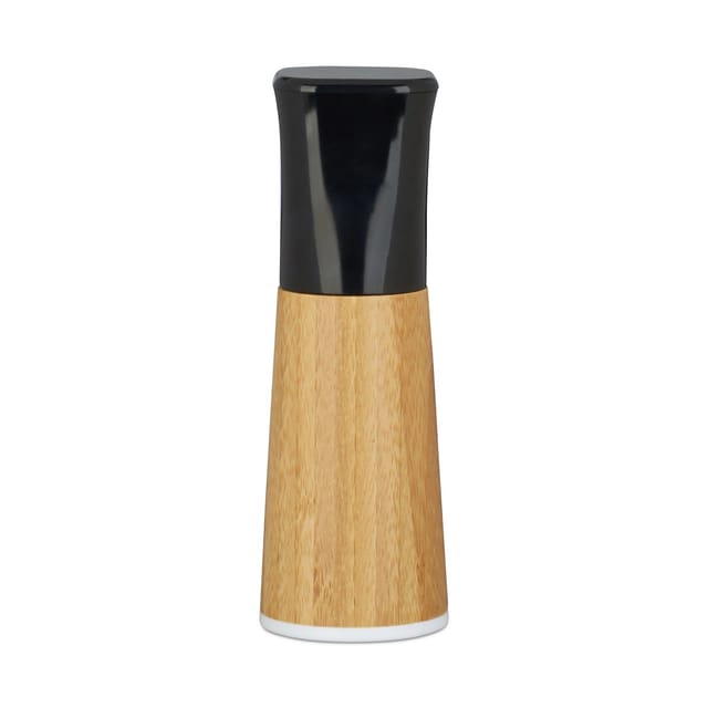 Relaxdays Pfeffermühle 2er Set Buche Natur Manuell Verstellbar 17 cm x 5 cm x 5 cm