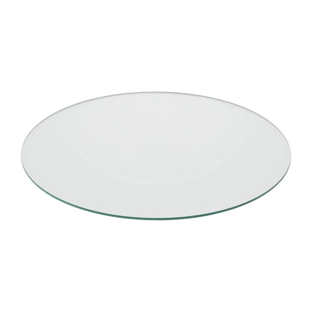 Relaxdays Glasplatte ESG Transparent 8 mm Stärke 80 cm Durchmesser