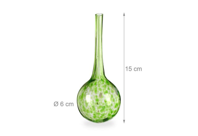 Relaxdays Bewässerungskugeln Glas Bunt 4er Set 15 cm x 6 cm 60 g