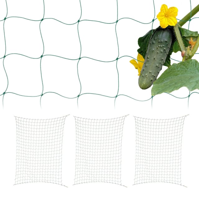 Relaxdays Ranknetz Polyethylen Grün Großmaschig 200 cm x 350 cm 210 g 4er Set