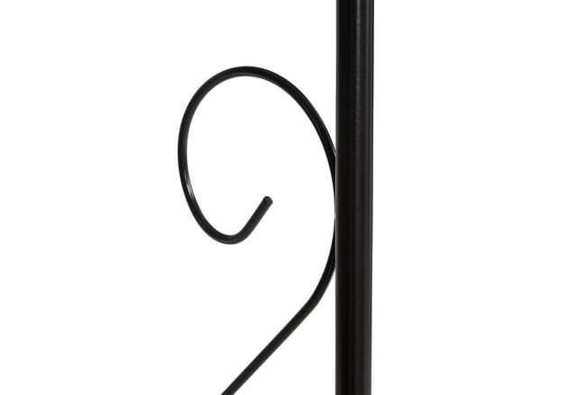 Relaxdays Rosenbogen Stahl Schwarz Wetterfest 230 cm x 120 cm x 39 cm 4,5 kg
