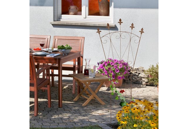 Relaxdays Rankgitter Stahl Braun Wetterfest 2er Set 145 cm x 54 cm 2,1 kg