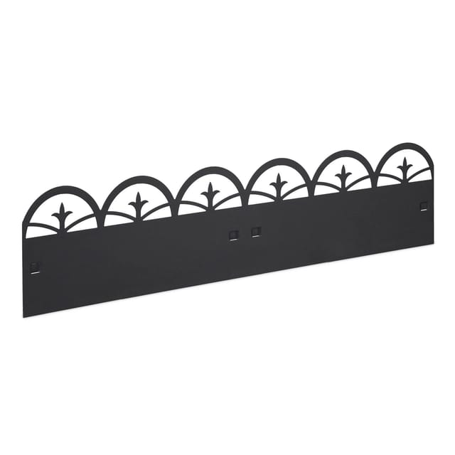 Relaxdays Beeteinfassung Stahl Schwarz Biegsam 35 cm x 274,5 cm x 2,5 cm 4,3 kg