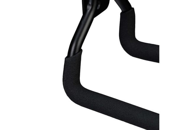 Relaxdays Wandschlauchhalter Stahl Kunststoff Schwarz Rutschfest 13 x 12,5 x 20 cm 430 g