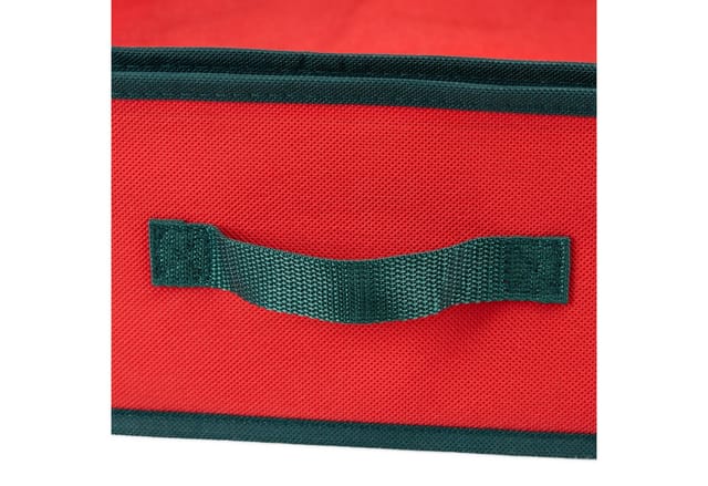 Relaxdays Geschenkpapier Aufbewahrungsbox Stoff Rot Staubgeschützt Platzsparend 81 cm x 35 cm x 14,5 cm 0,8 kg