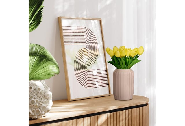Relaxdays Tulpen Kunststoff Gelb 24er Set 33,5 cm