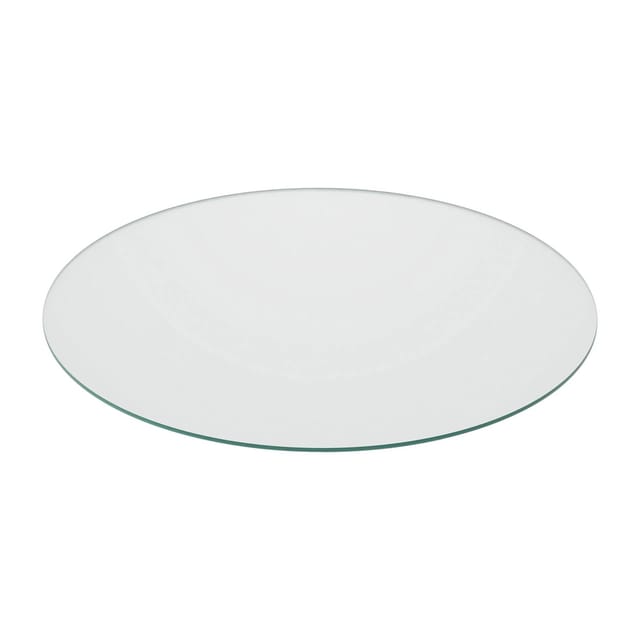 Relaxdays Glasplatte ESG Transparent 8 mm Stärke 90 cm Durchmesser