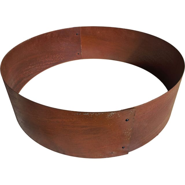 Relaxdays Pflanzring Cortenstahl Rostbraun Formstabil 20 cm x 70 cm