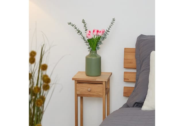 Relaxdays Tulpen Kunststoff Pink 24er Set 33,5 cm
