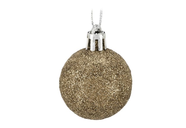 Relaxdays Weihnachtskugeln im 50er Set Polystyrol Gold Glänzend Matt Glitzernd