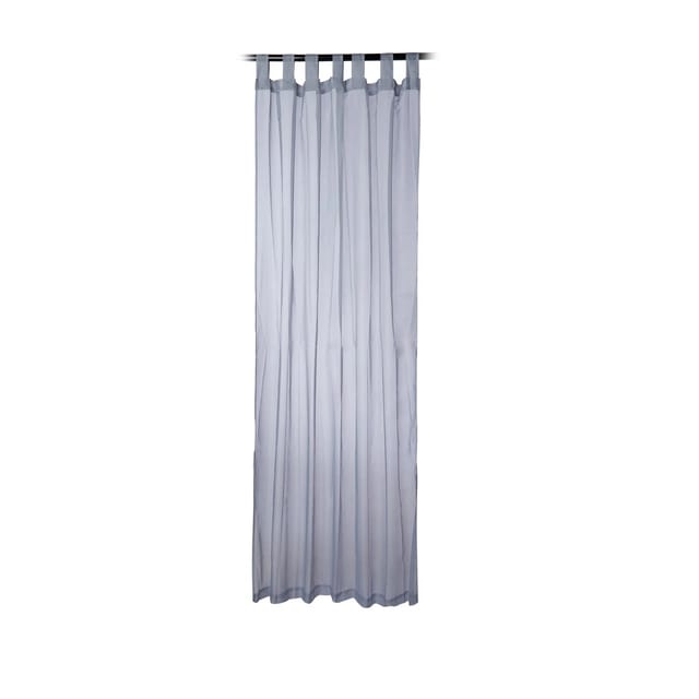 Relaxdays Vorhänge mit Schlaufen Polyester Silber Halbtransparent 2er Set 245 cm x 140 cm x 0,1 cm