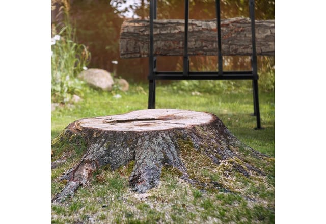 Relaxdays Sägebock Stahl Schwarz Belastbar 400 kg 107 cm x 81 cm x 53 cm 10,3 kg