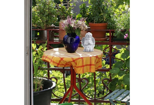 Relaxdays Grabengel Polyresin Weiß Wetterfest 20 cm x 15 cm x 11 cm 0,48 kg