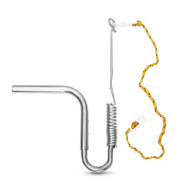 Relaxdays Fahrradleine für Hunde Nylon/Stahl Gelb mit Abstandhalter Verstellbar 47 cm x 21,5 cm x 5 cm 2 kg