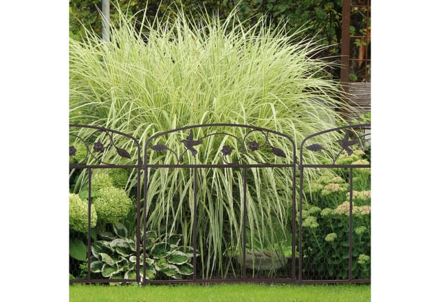 Relaxdays Beeteinfassung Metall Dunkelbraun Steckbar Erweiterbar 3 Tlg. 64 cm x 186 cm 4,2 kg