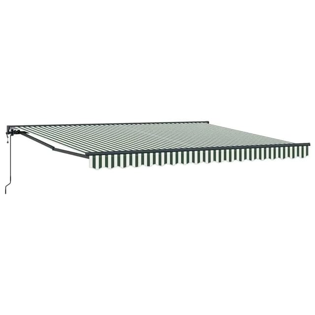 vidaXL Markisenrahmen Grün und Weiß 400 x 300 cm 3330734