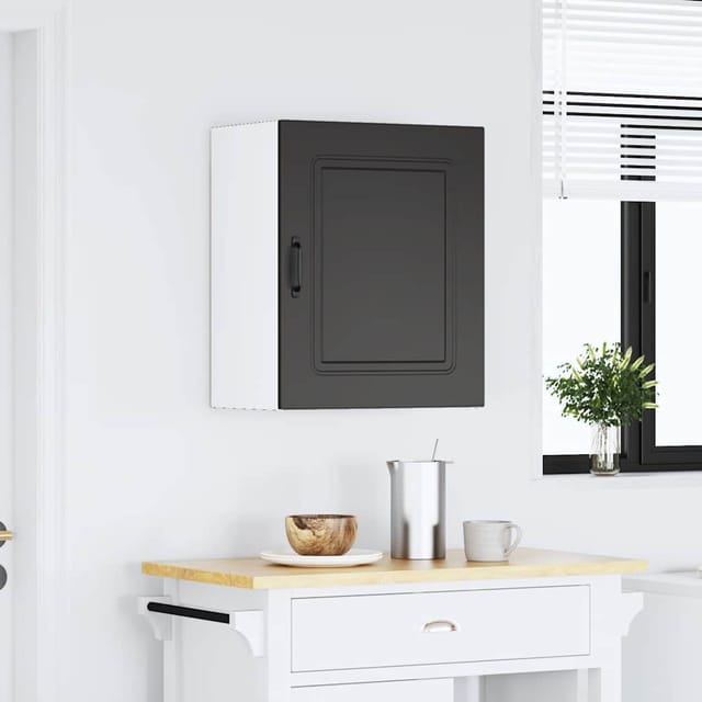 vidaXL Küchen-Hängeschrank Kalmar Schwarz Holzwerkstoff 853559