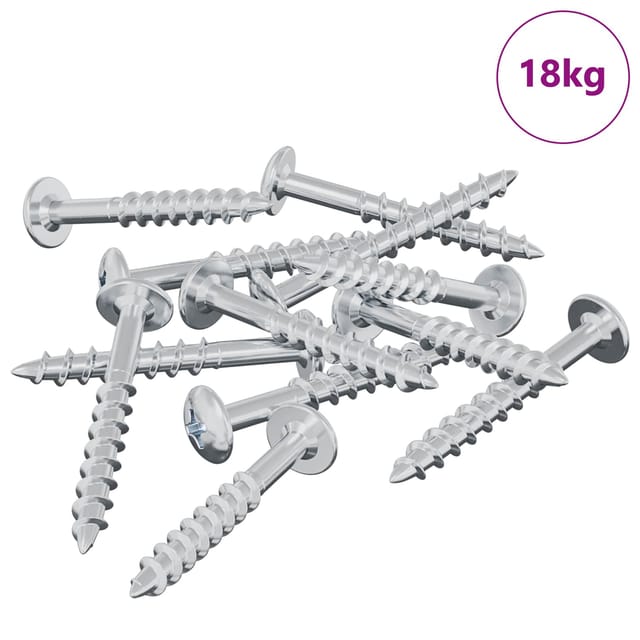 vidaXL Schraube 7792 Stk Silber 9,8 x 35 mm Eisen 864480