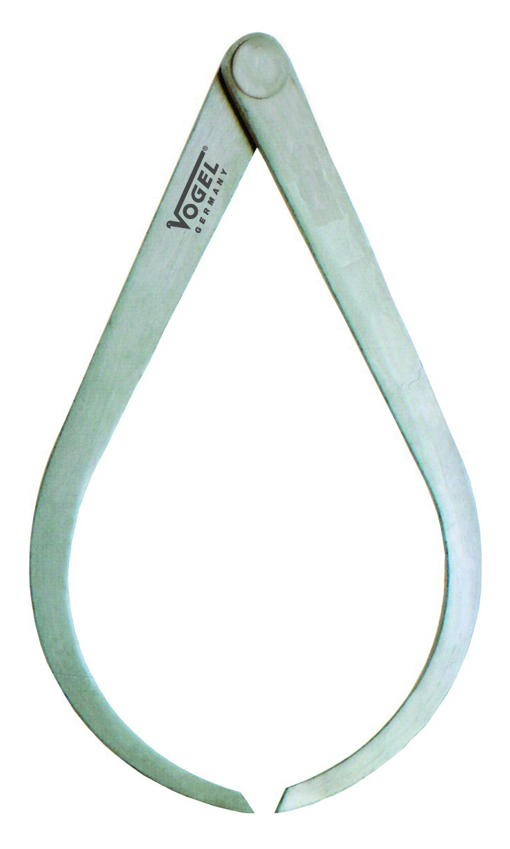 Vogel Germany Greifzirkel 150 Mm Außentaster Flache Schenkel Stahl Poliert