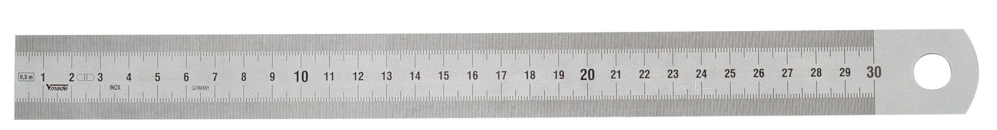 Vogel 1000 Mm Ec Klasse Ii Halbstarres Lineal, 30x1,0 Mm Profil