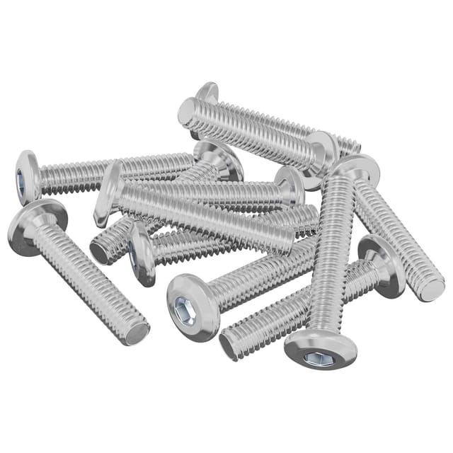 vidaXL Kopf-Sicherungsschraube 2647 Stk Silber Stahl 864579