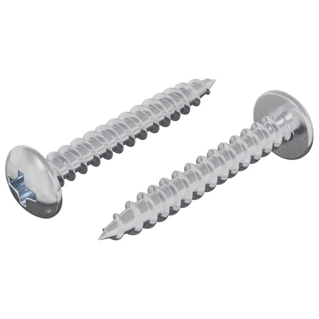 vidaXL Holzschraube 2 Stk Silber M4 x 28 mm Eisen 864511