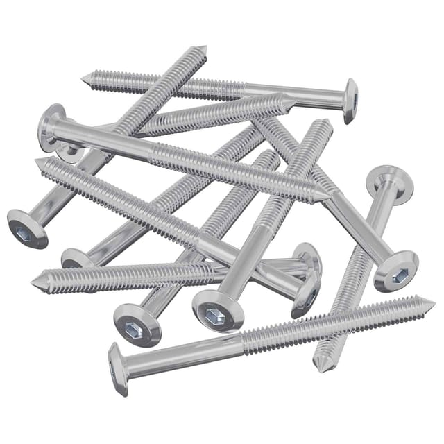 vidaXL Möbel-Schrauben 12 Stk Silber M6 x 85 mm Stahl 864401