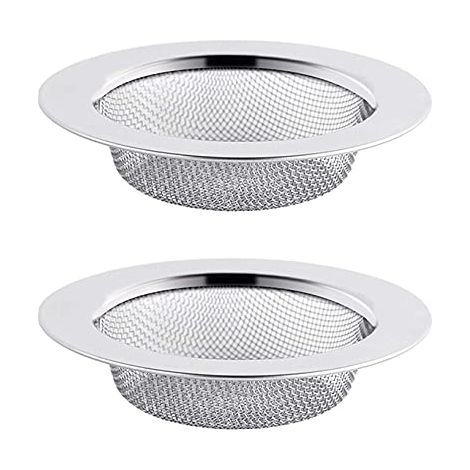 2er-set Herausnehmbare Küchenspülen-siebe, 11,5 Cm Edelstahlgewebe, Wiederverwendbares Küchenzubehör