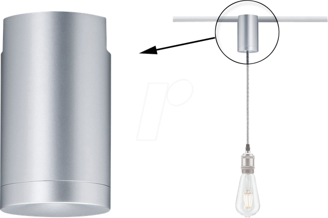 URail Universal Pendel Adapter Chrom mat