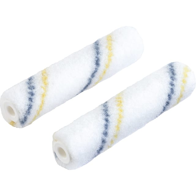 LUX-TOOLS PRO Walze Lacke Blau-Gelb Ø 2,5 cm x 10 cm