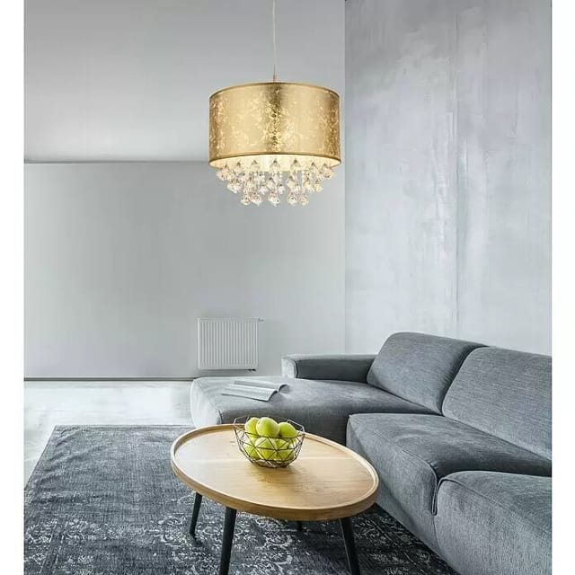 Globo Pendelleuchte AMY Nickel matt Ø 40 cm Gold