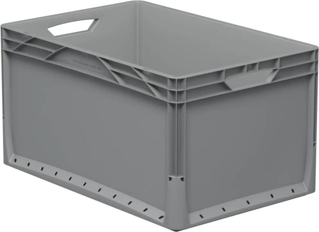 Eurobox-System Box Vollwand 60 cm x 40 cm x 32 cm Grau