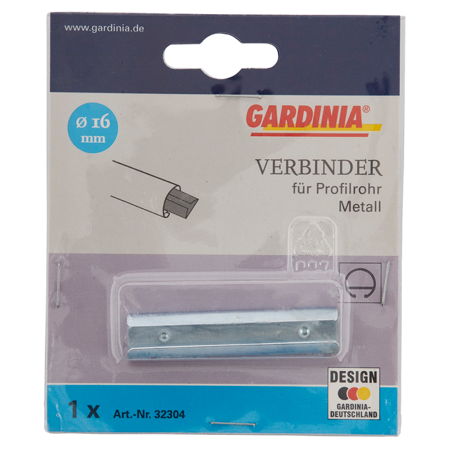Gardinia Gardinenstangen-Verbinder Memphis Ø 16 mm