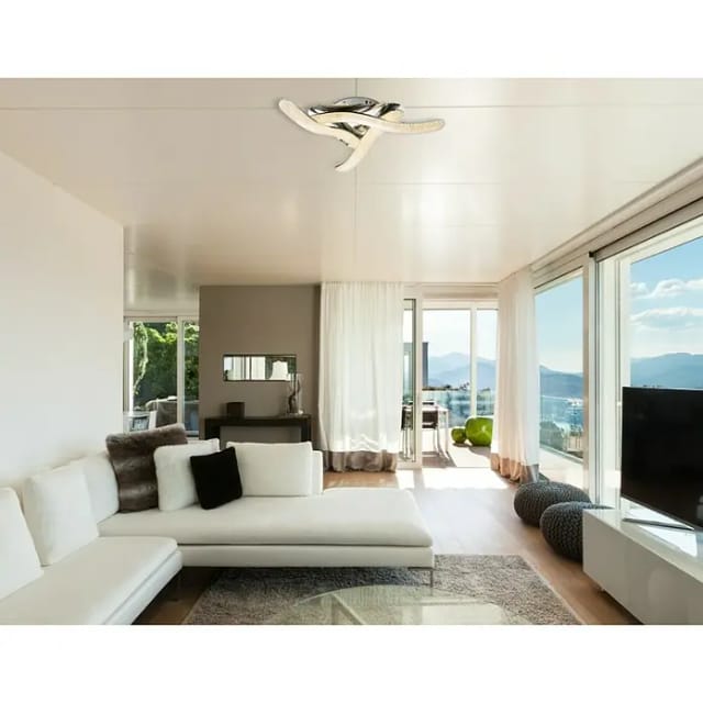 Globo LED-Deckenleuchte NABRO Chrom