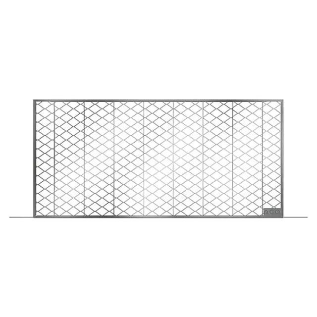 ACO Streckmetallrost für Lichtschacht Stahl verzinkt 104 cm x 40 cm x 5 cm