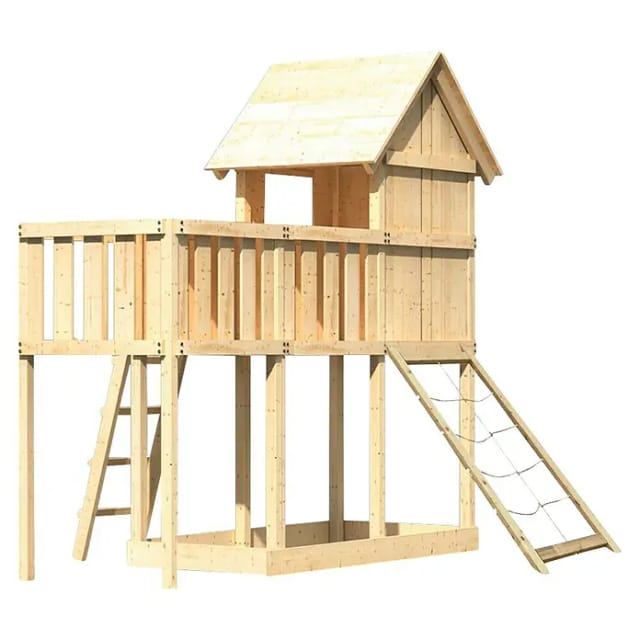 Karibiu Stelzenhaus Frieda Anbauplattform Netzrampe