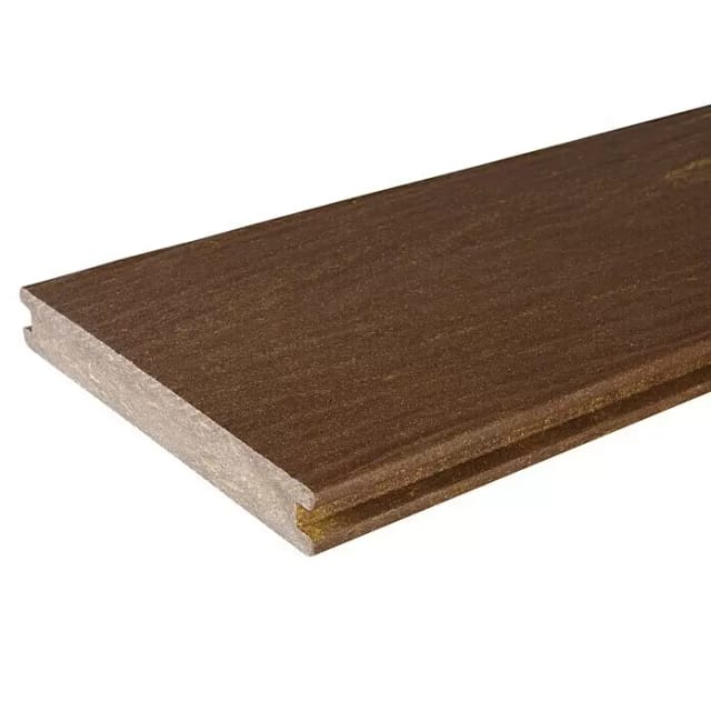Kovalex WPC Terrasendiele Massiv Struktur cm matt Walnuss 2cm x 14,5cm x 300cm