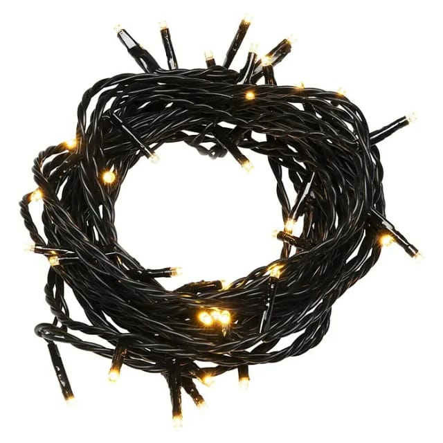 Konstsmide LED-Lichterkette Solar 200 LEDs Bernsteinfarben ca. 4 m